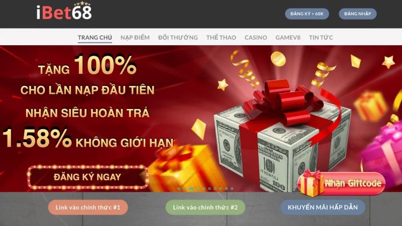 TRANG CHỦ 44 Ưu đãi khủng tại IBET68